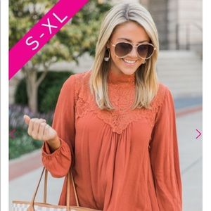 NWT Pink Lilly Boutique Large top